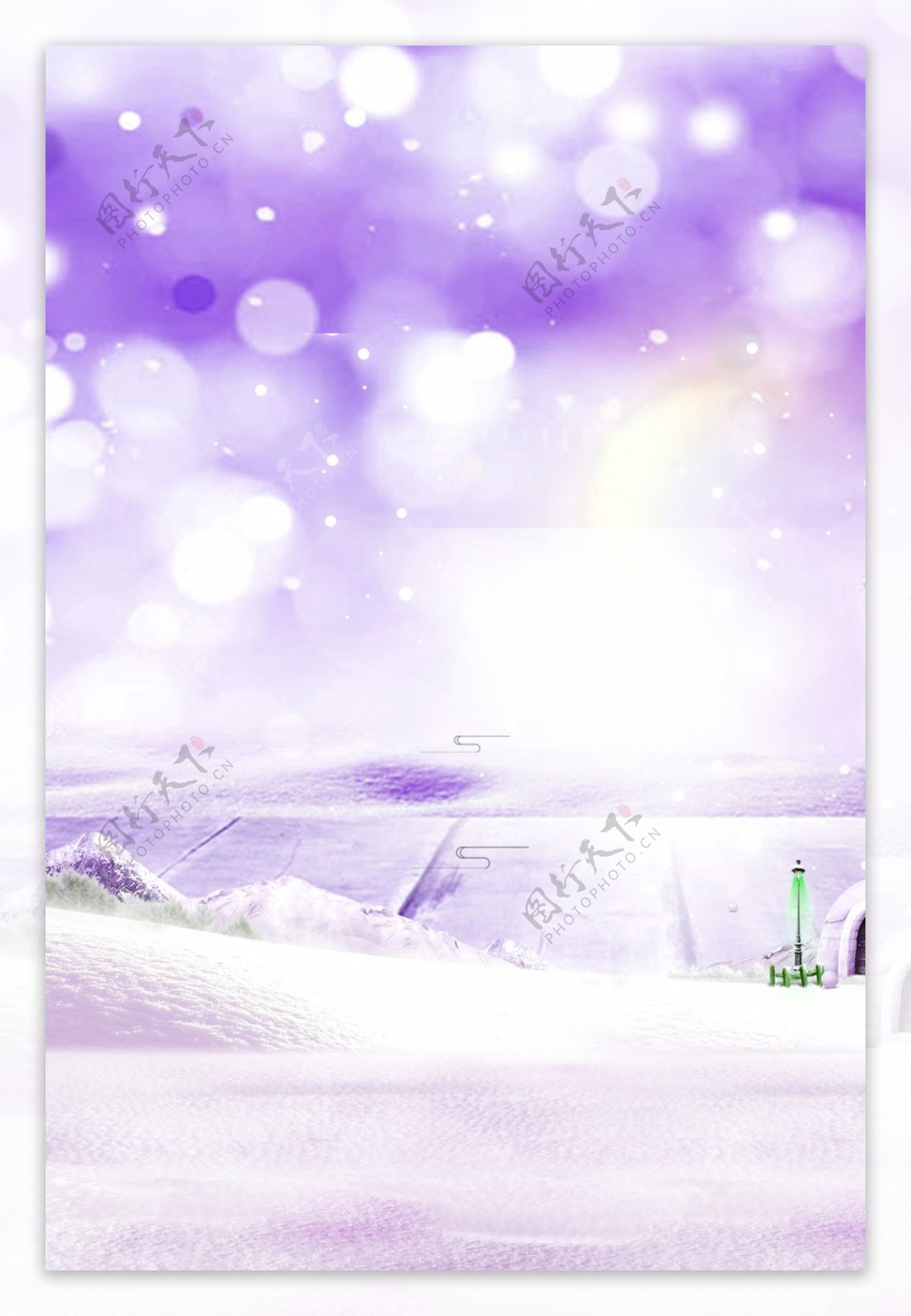 紫色精美圣诞节PSD背景设计
