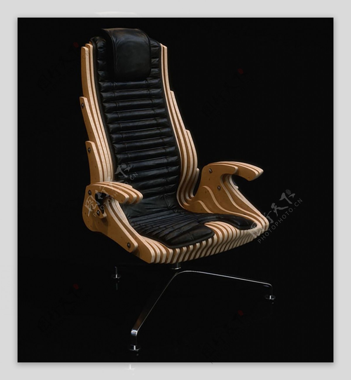 木质3d模型办公室椅子jpg