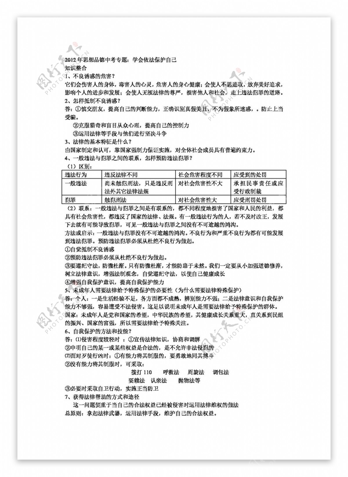 中考专区思想品德思想品德中考专题学会依法保护自己