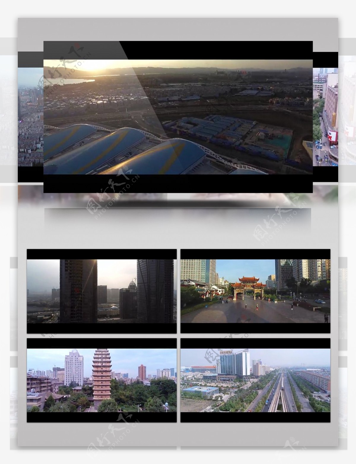 云南昆明城市高清实拍视频素材