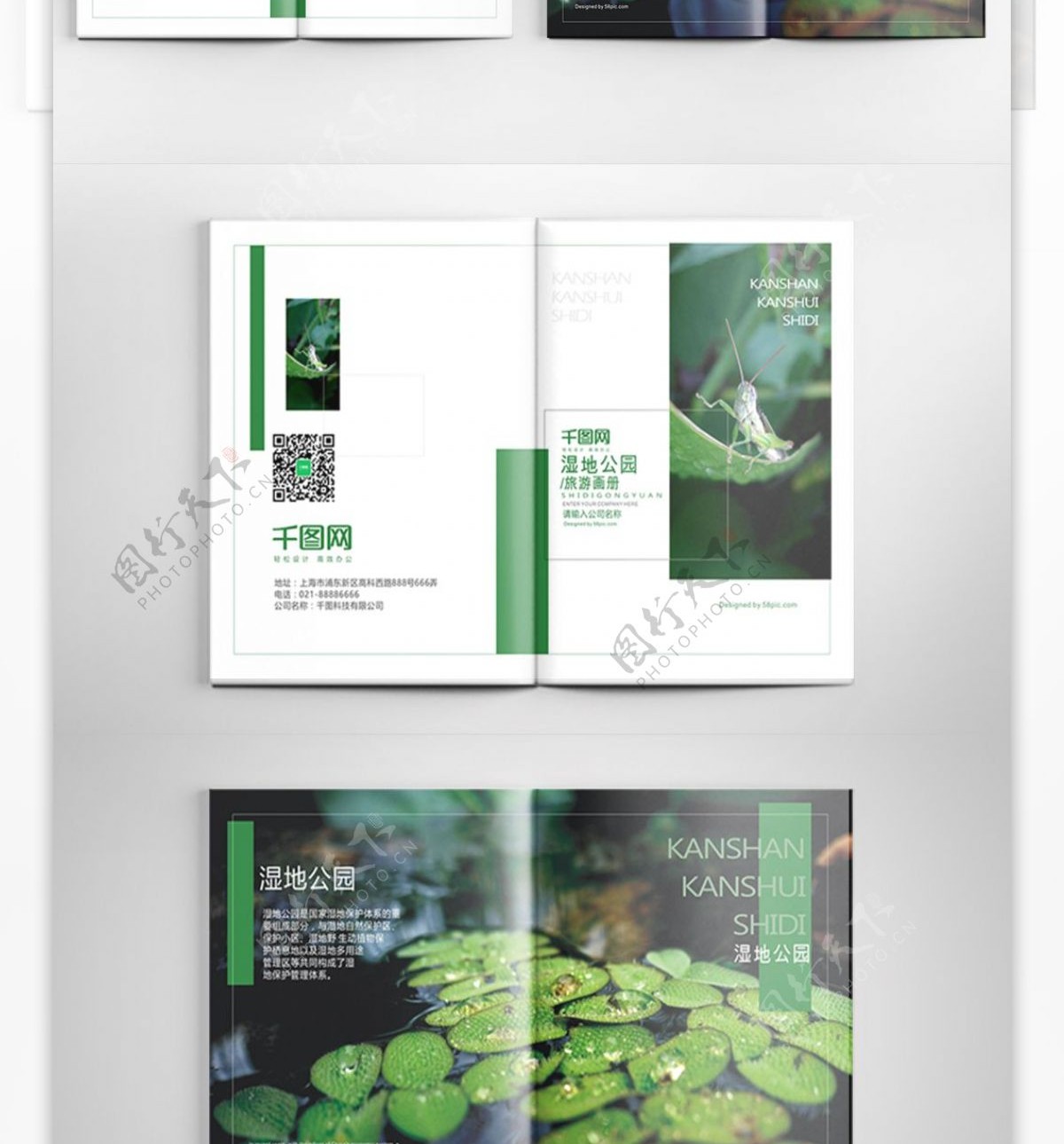 绿色生态湿地公园旅游画册