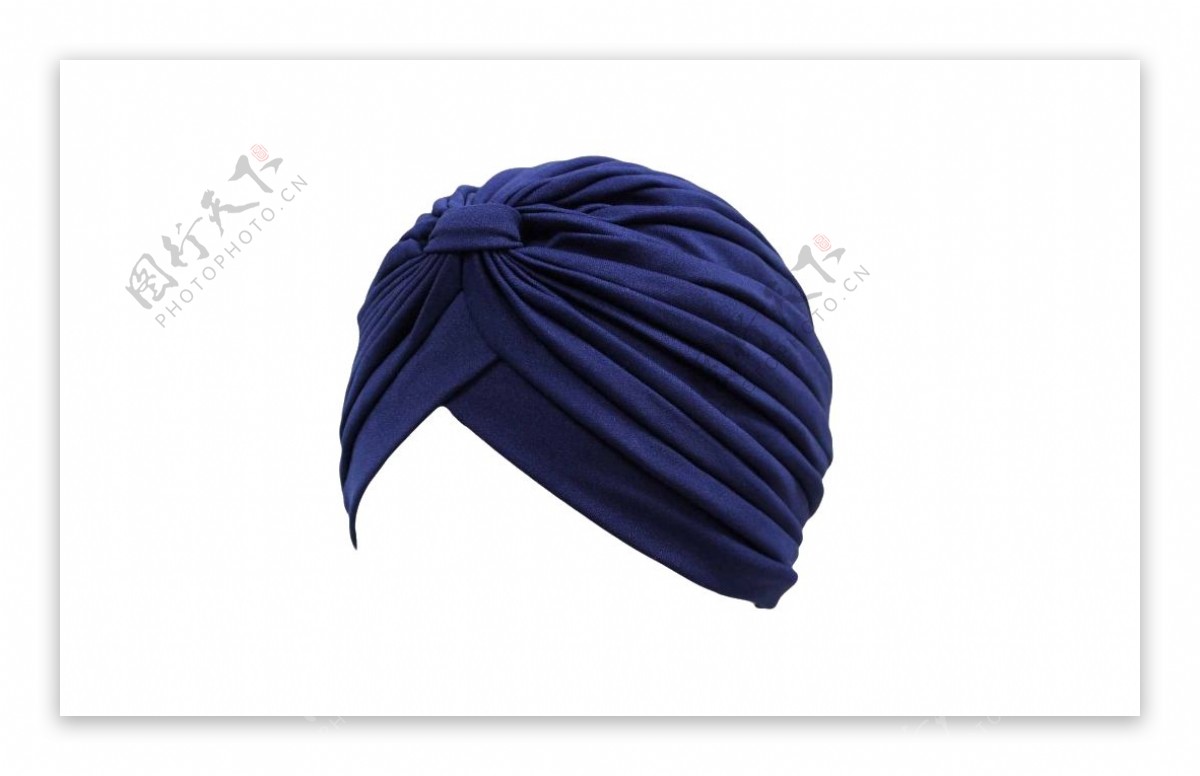 蓝色头巾png元素