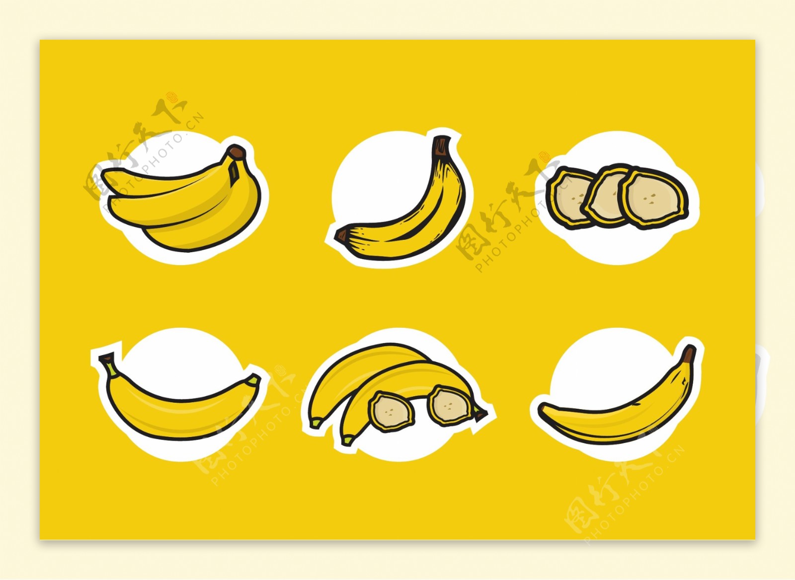 矢量香蕉素材