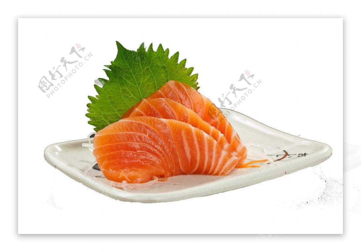 肉质鲜美三文鱼料理美食产品实物