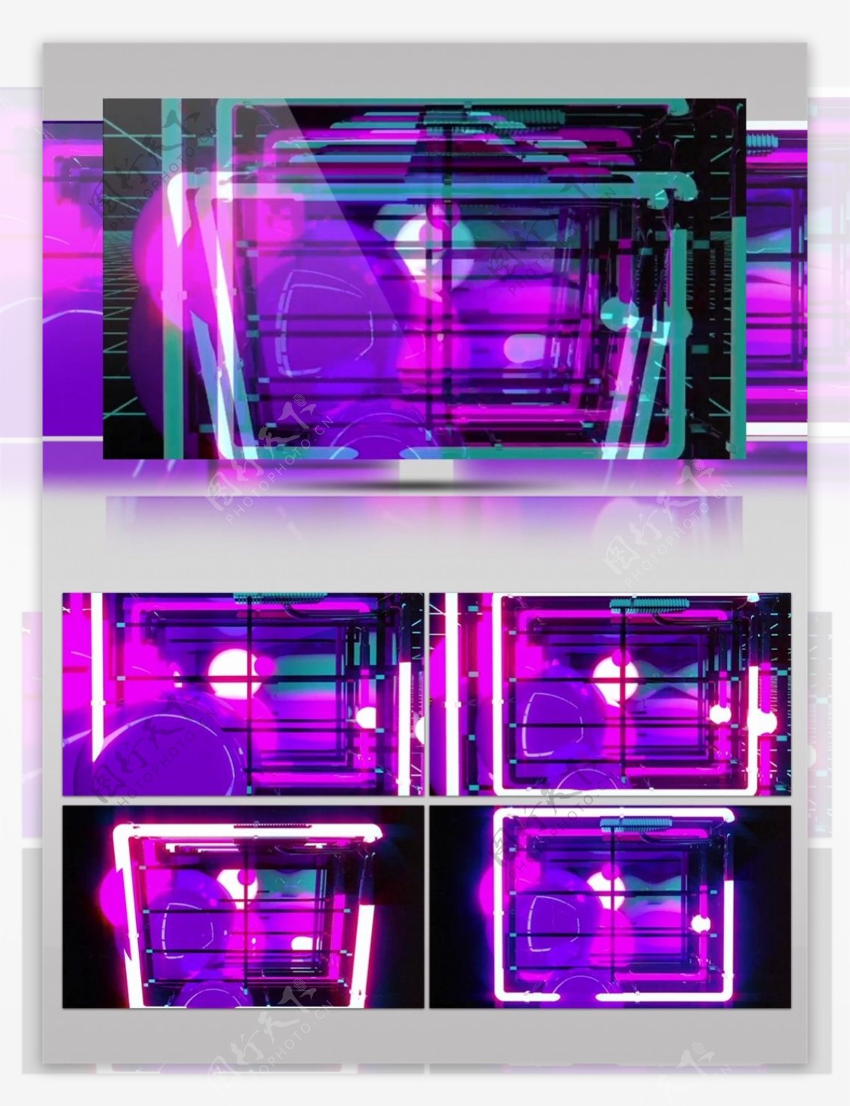 紫色梦幻水晶视频素材