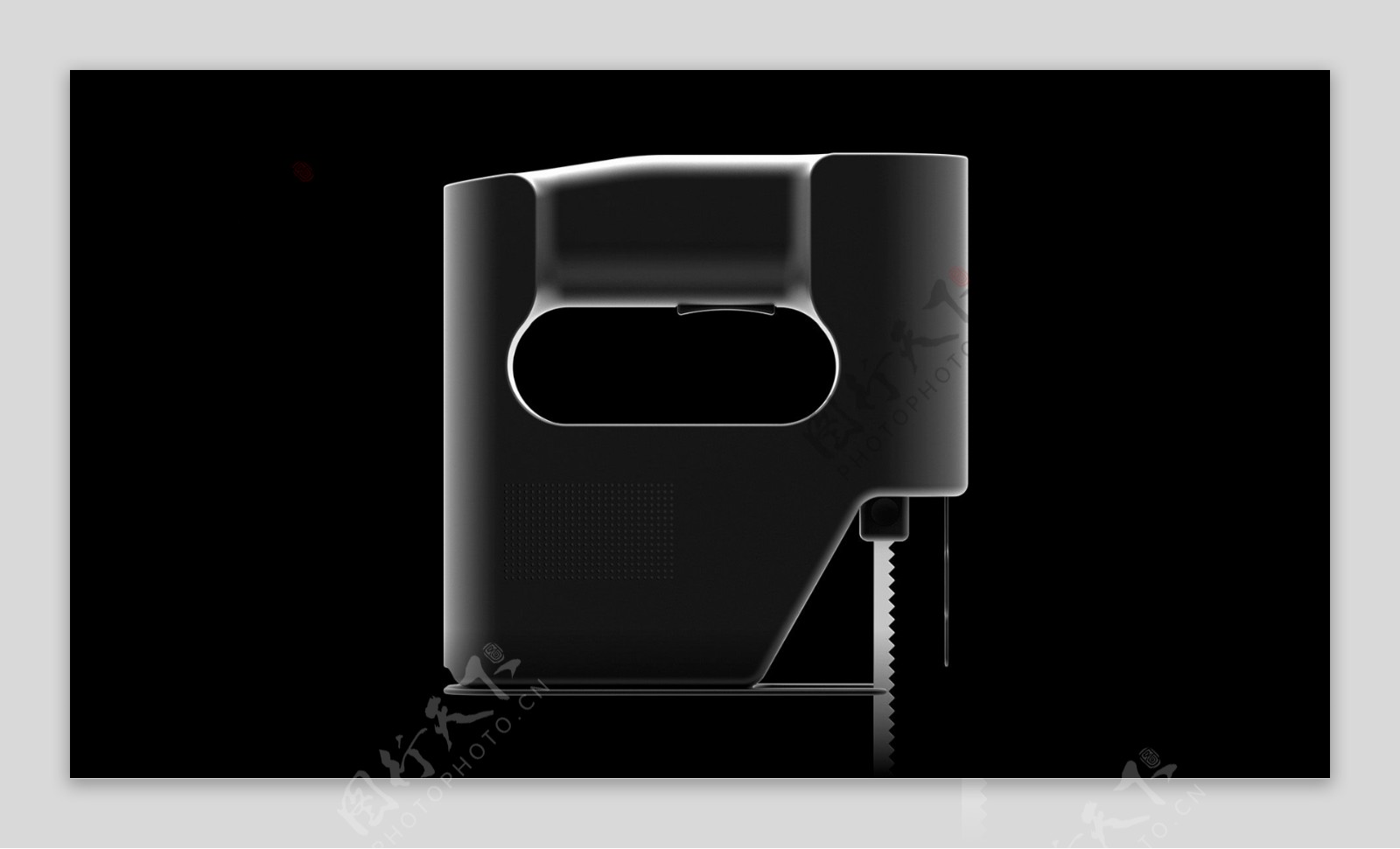 黑色个性的家庭电器缝纫机jpg素材