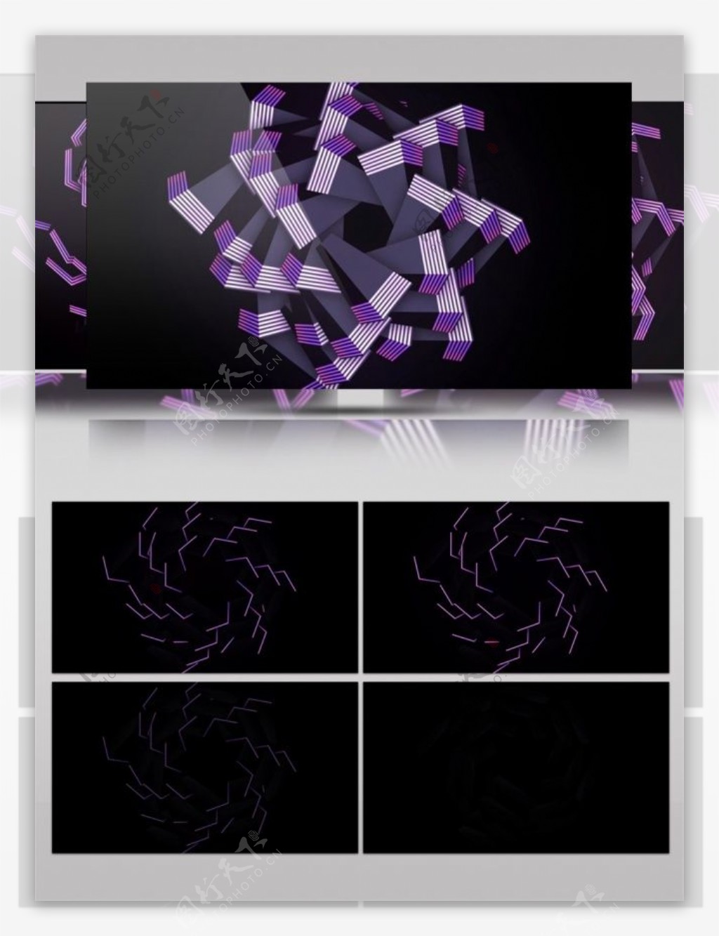 紫色星际舞台动态视频素材