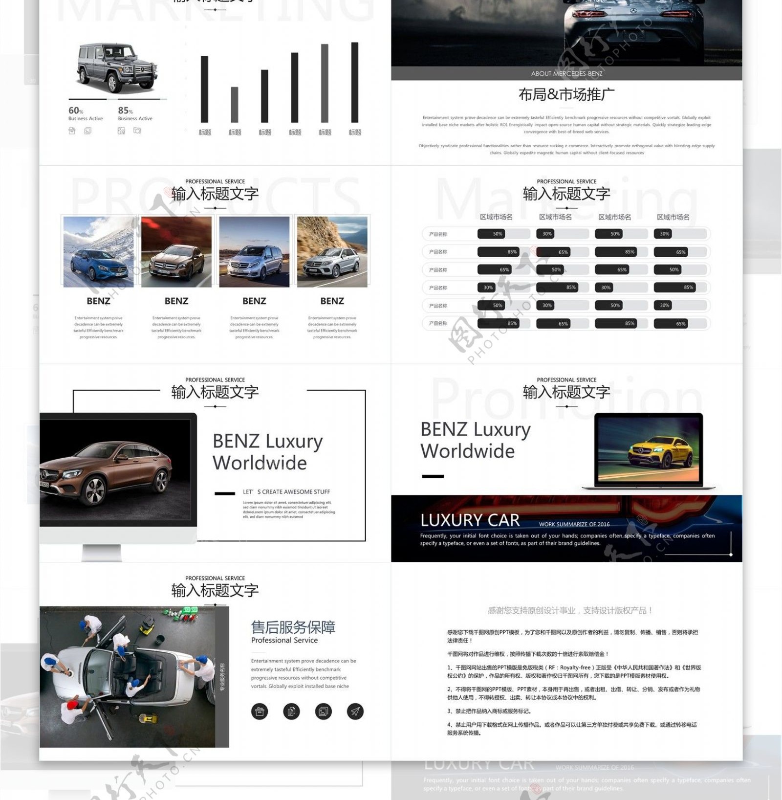 简约创意汽车行业营销策划PPT模板