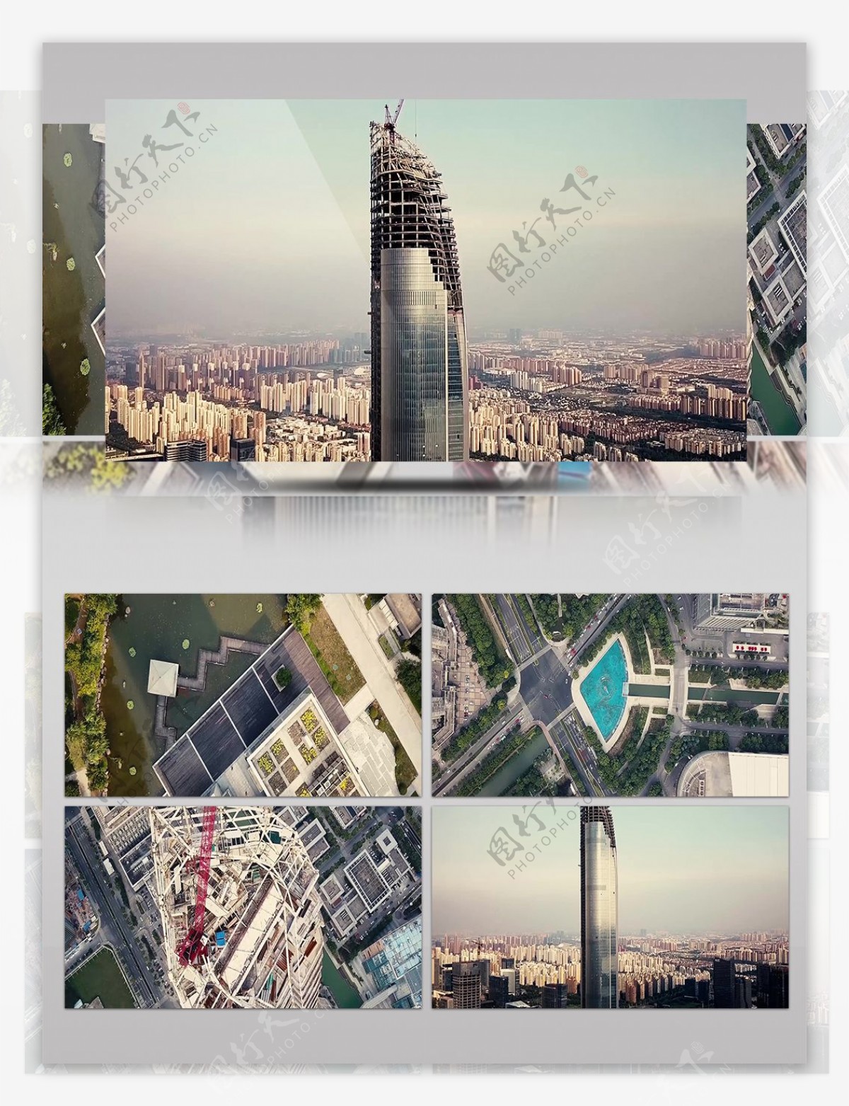 2k美丽中国苏州城区建筑地标景观航拍