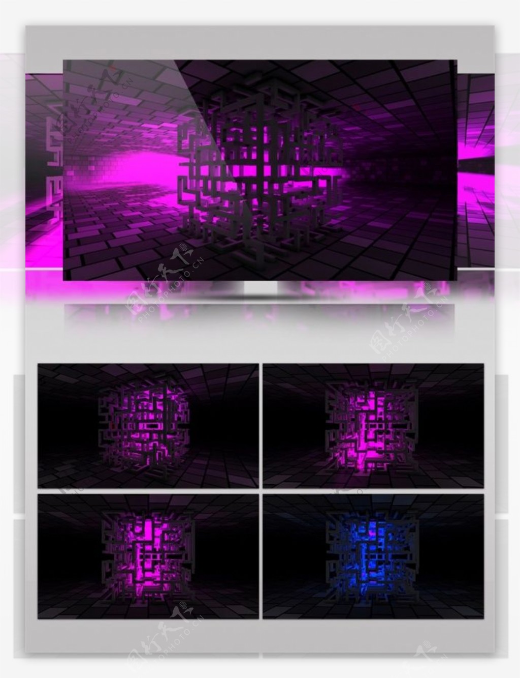 迷幻光紫视频素材