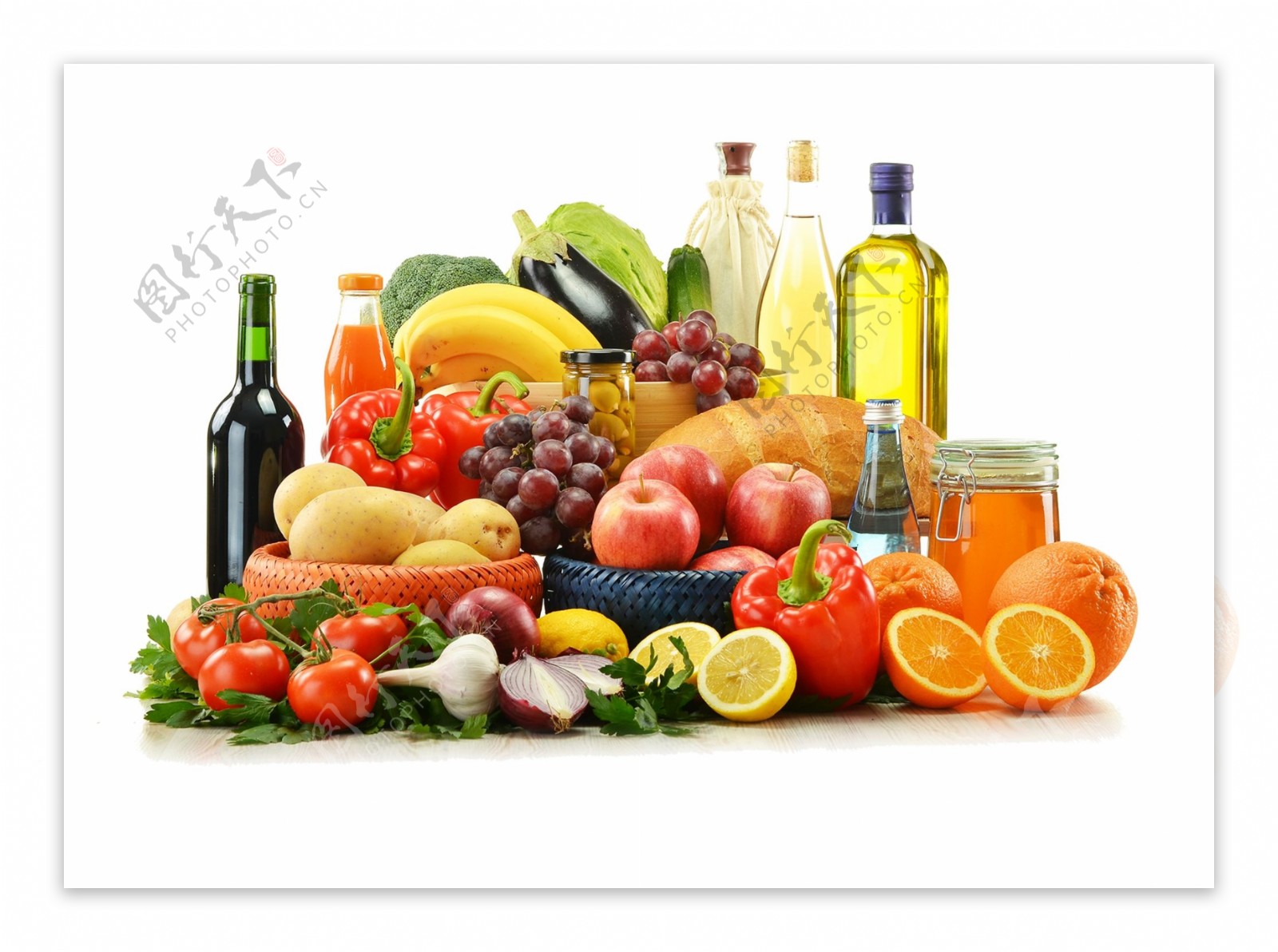 安全食品蔬菜水果元素