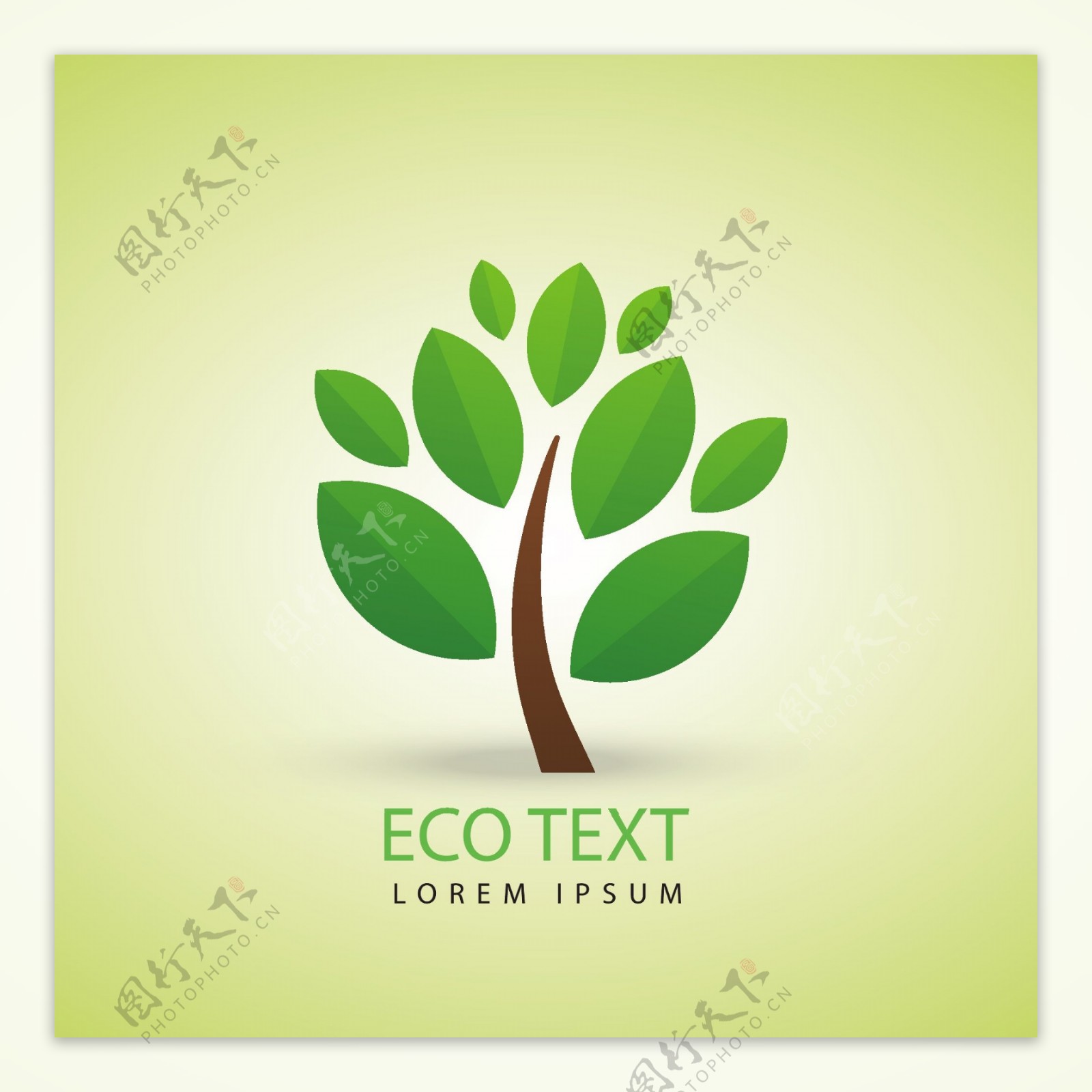 生态标识抽象树logo模板图片素材-编号29821996-图行天下