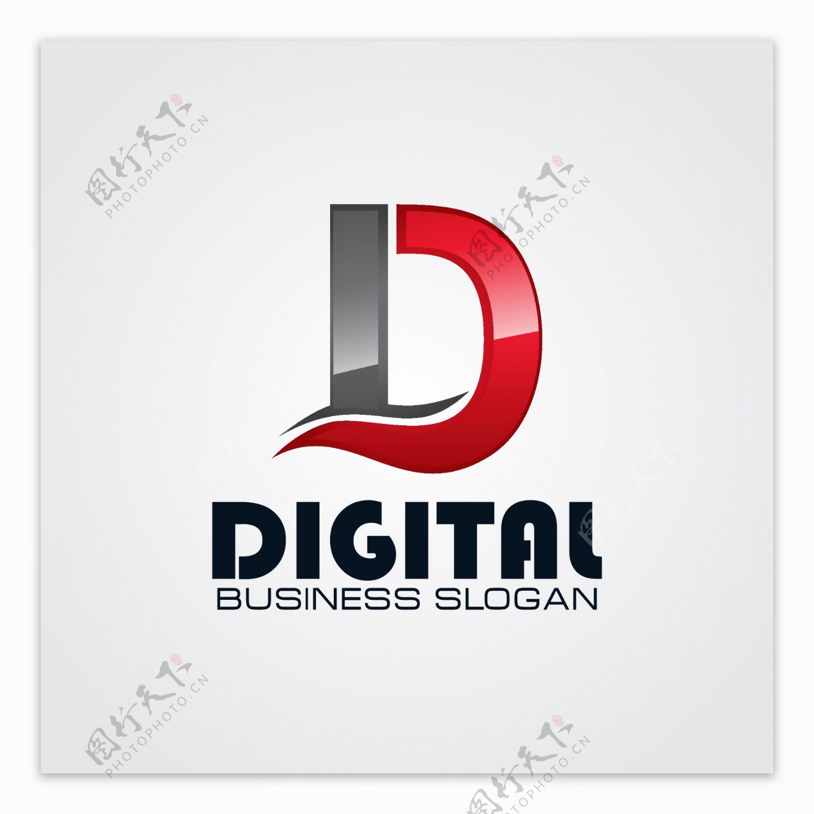 专业字母d标志logo模板