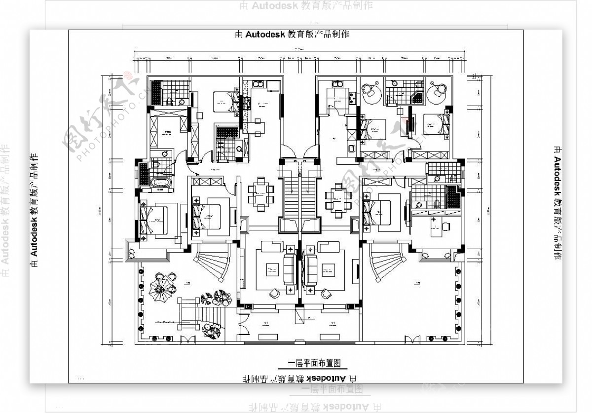 简约风两室一厅家装平面布置图