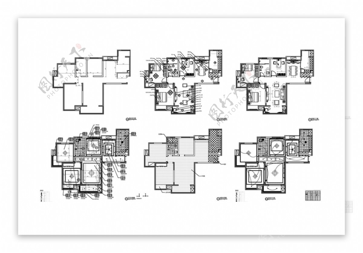 两室一厅户型CAD图纸