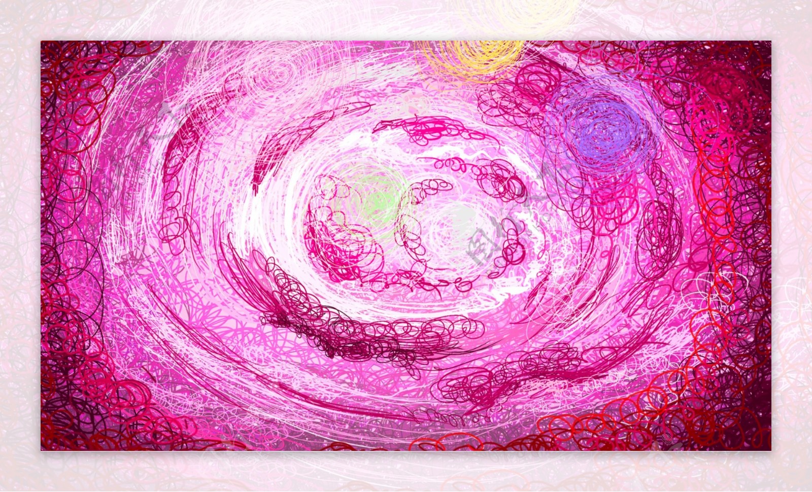 粉色云海线圈背景抽象设计