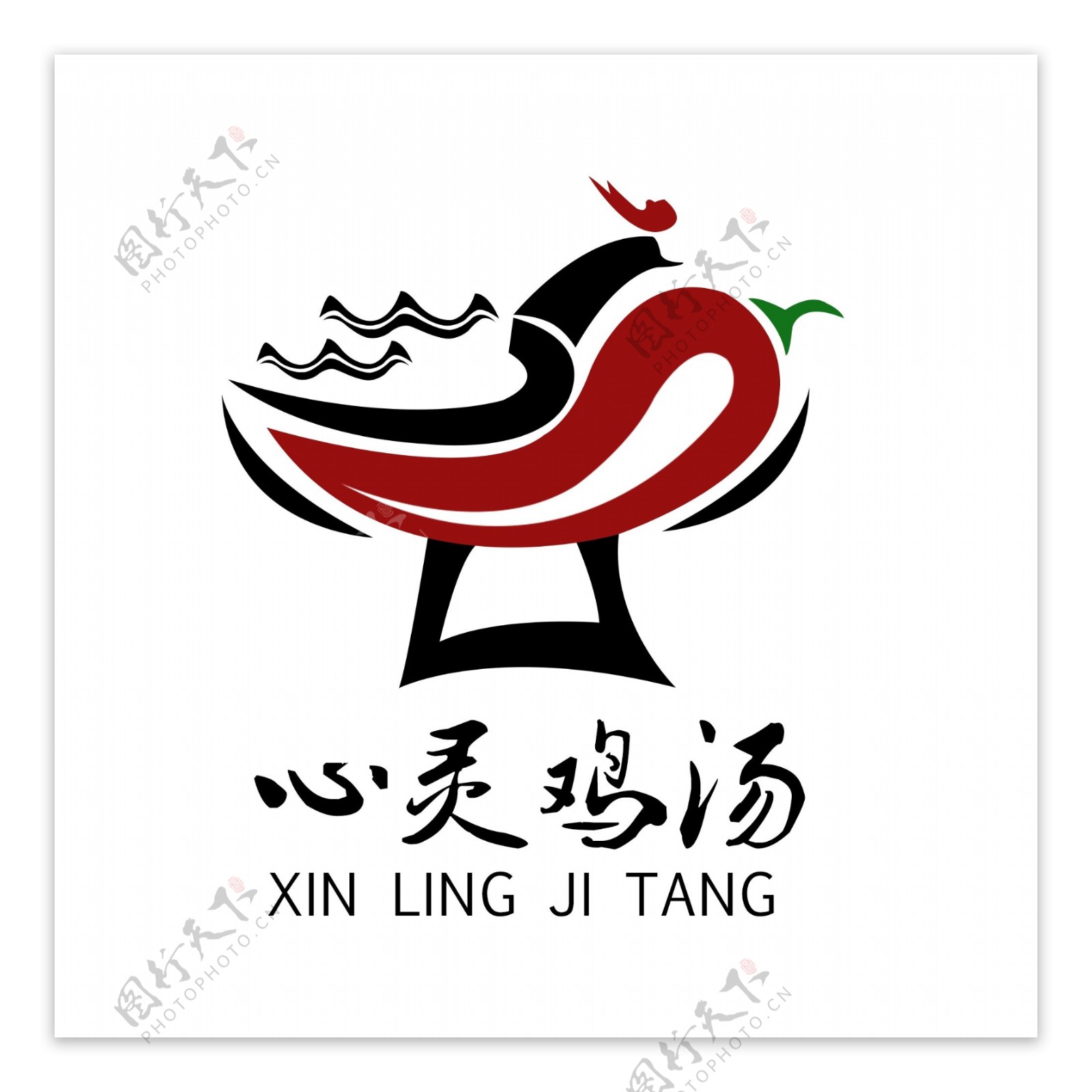 心灵鸡汤logo设计