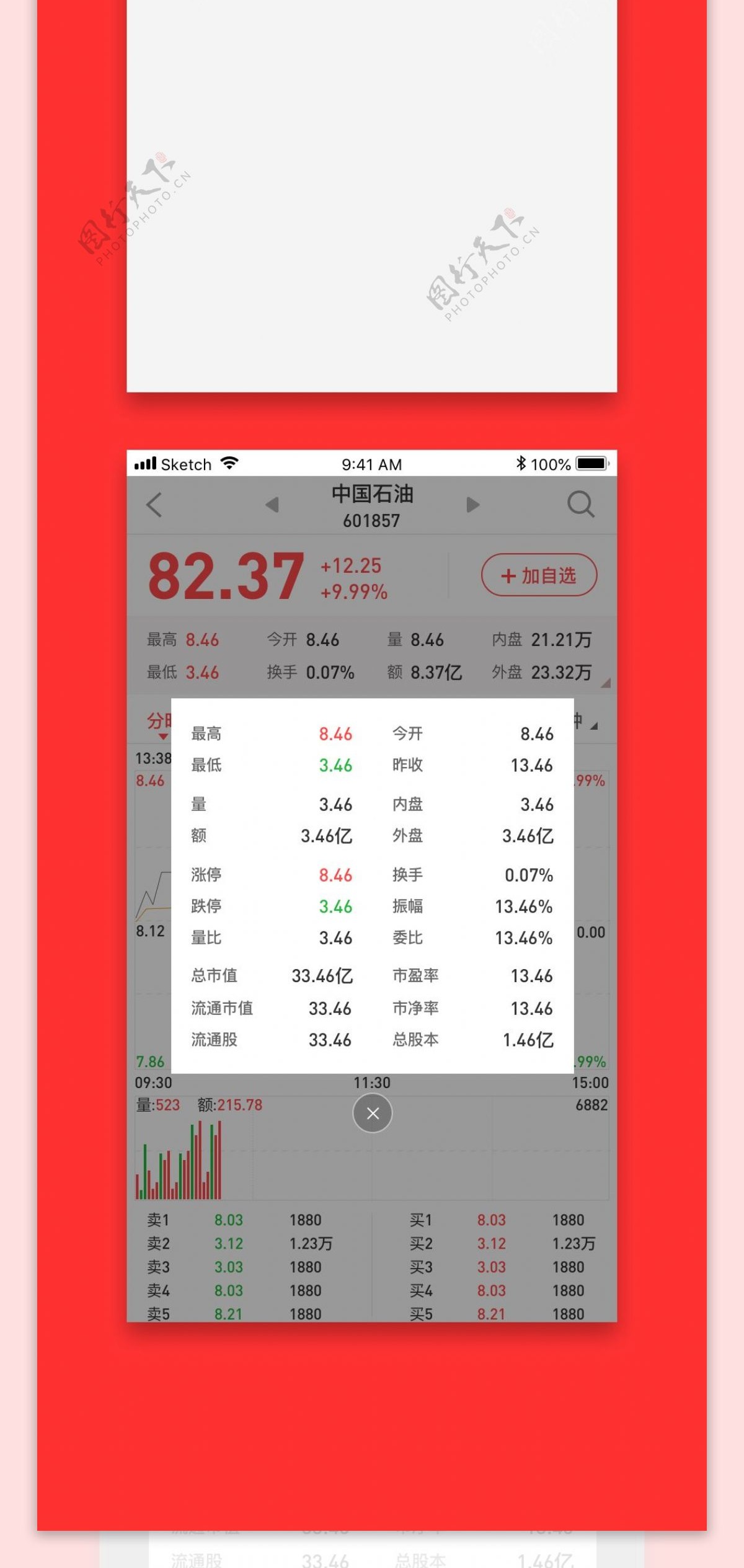 股票行情app界面