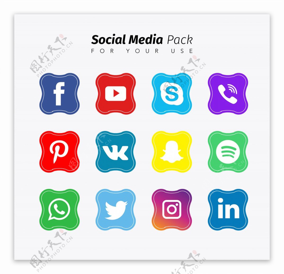 社交媒体图标