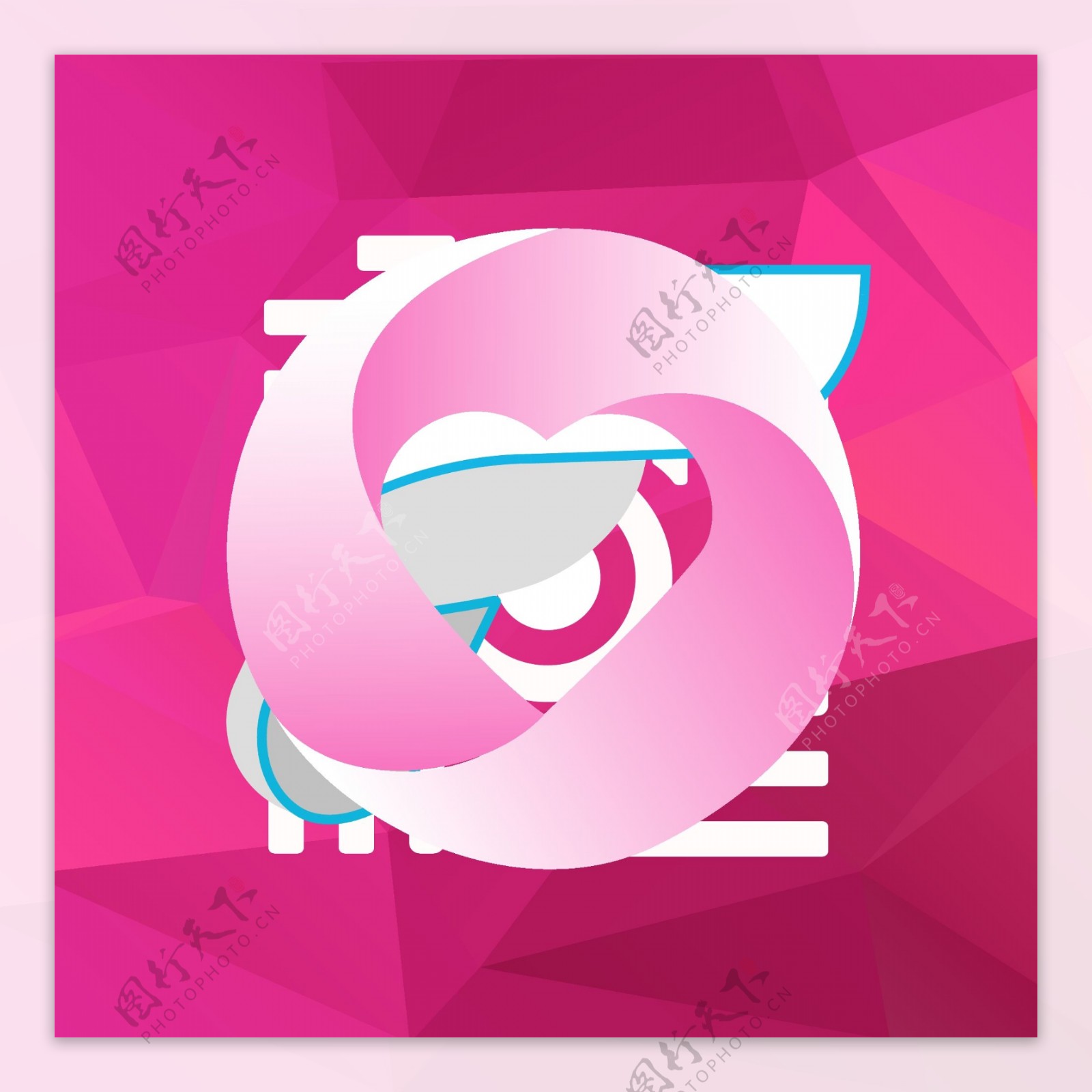 心形icon粉色