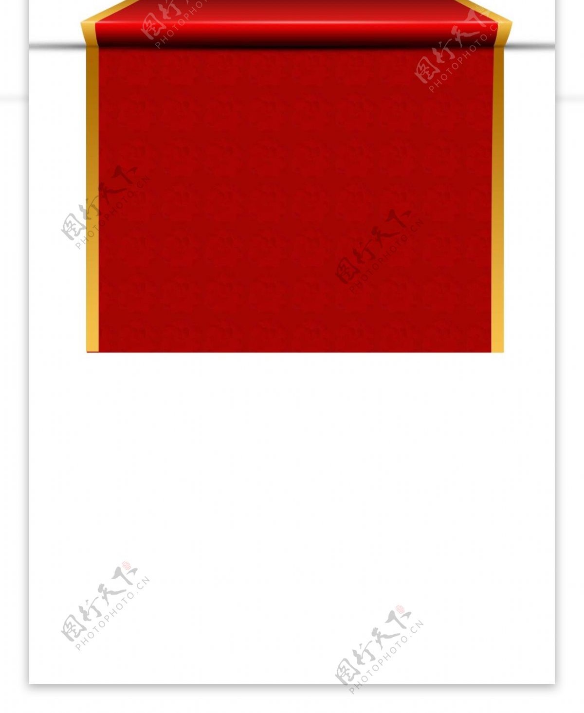 创意红色幕布装饰png元素