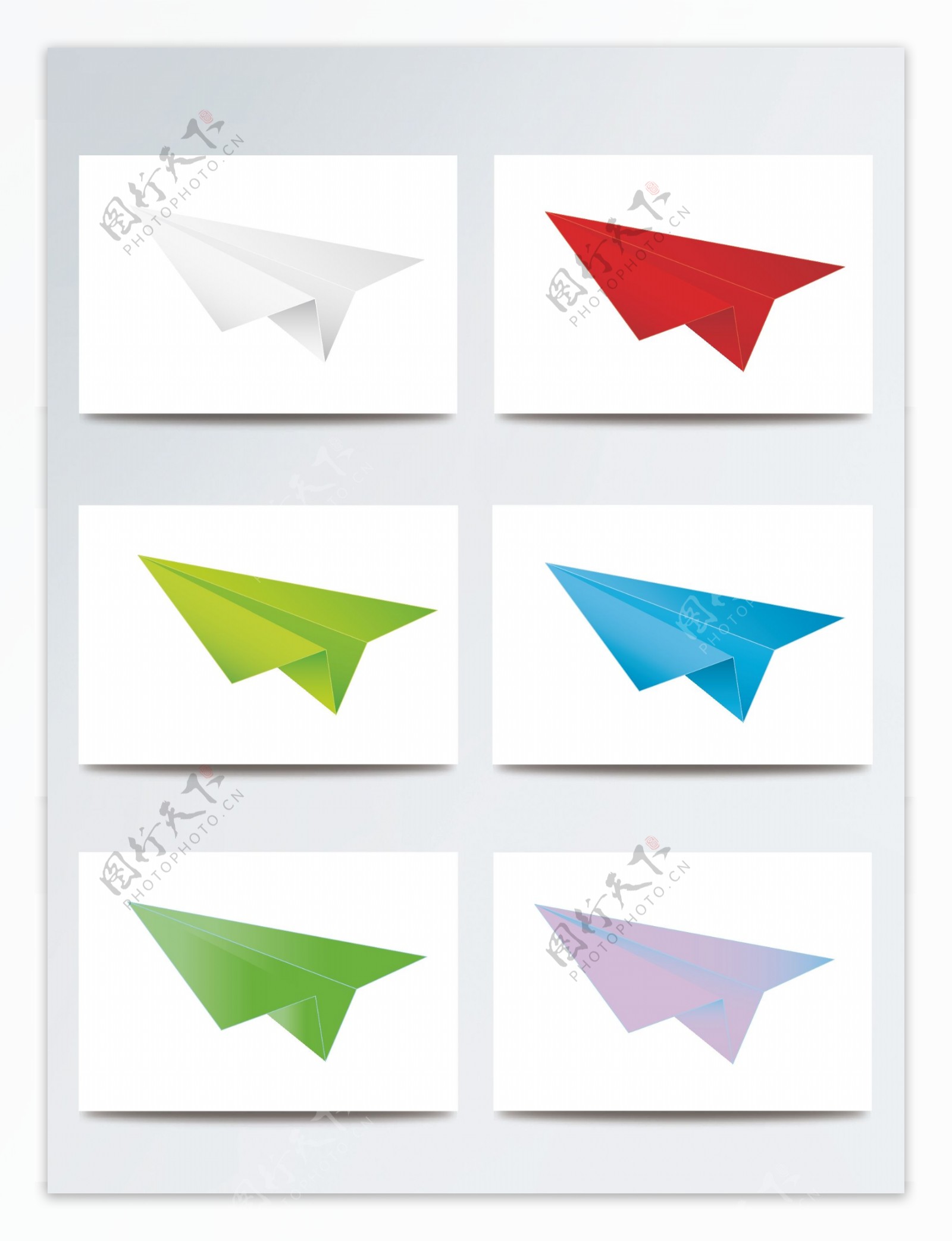 童趣纸飞机ai元素