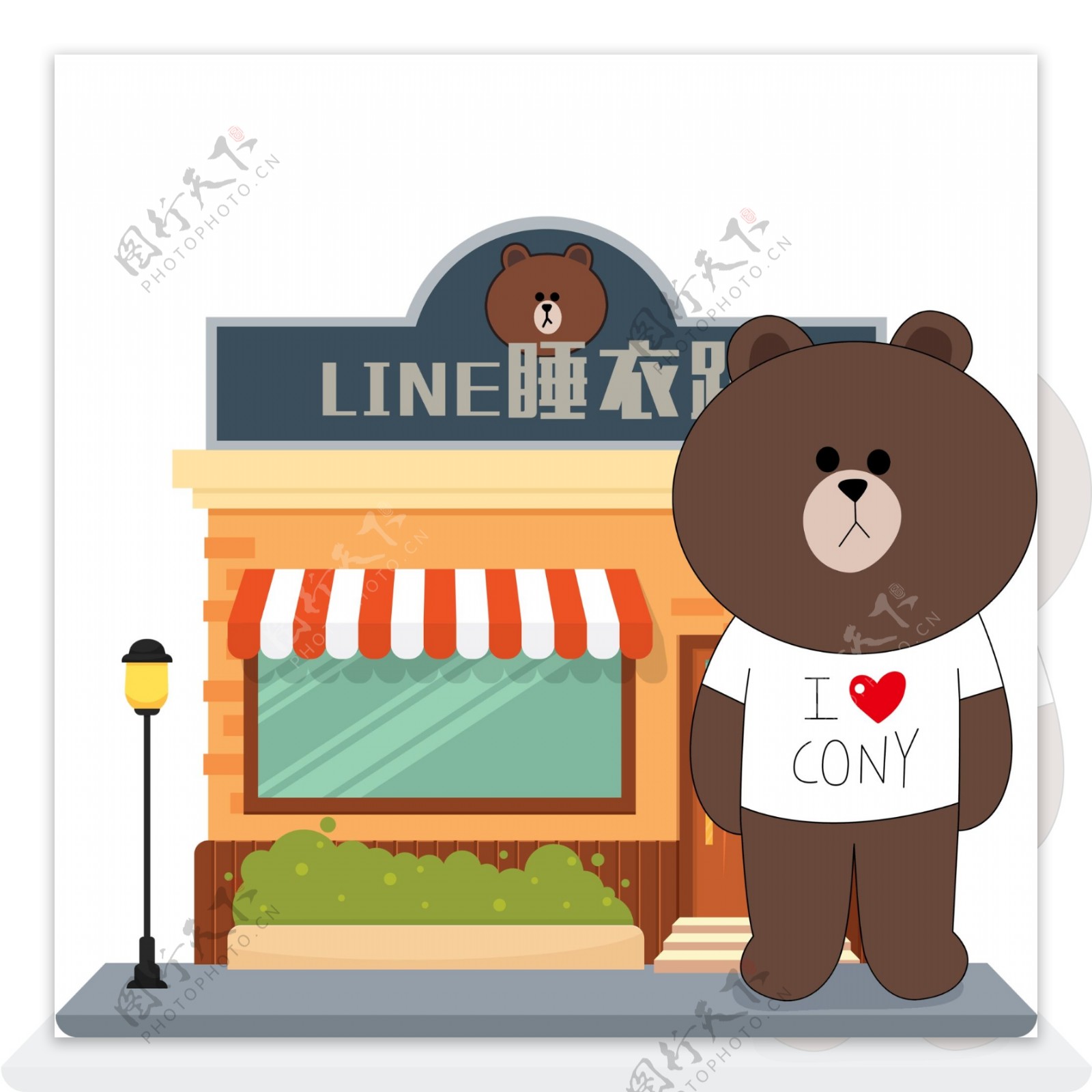 LINE布朗熊背景板