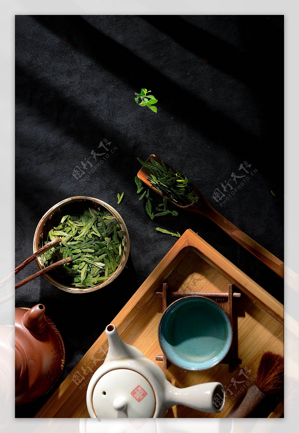 中国传统茶艺海报背景