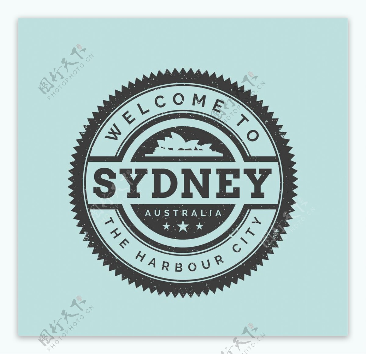 悉尼邮票背景