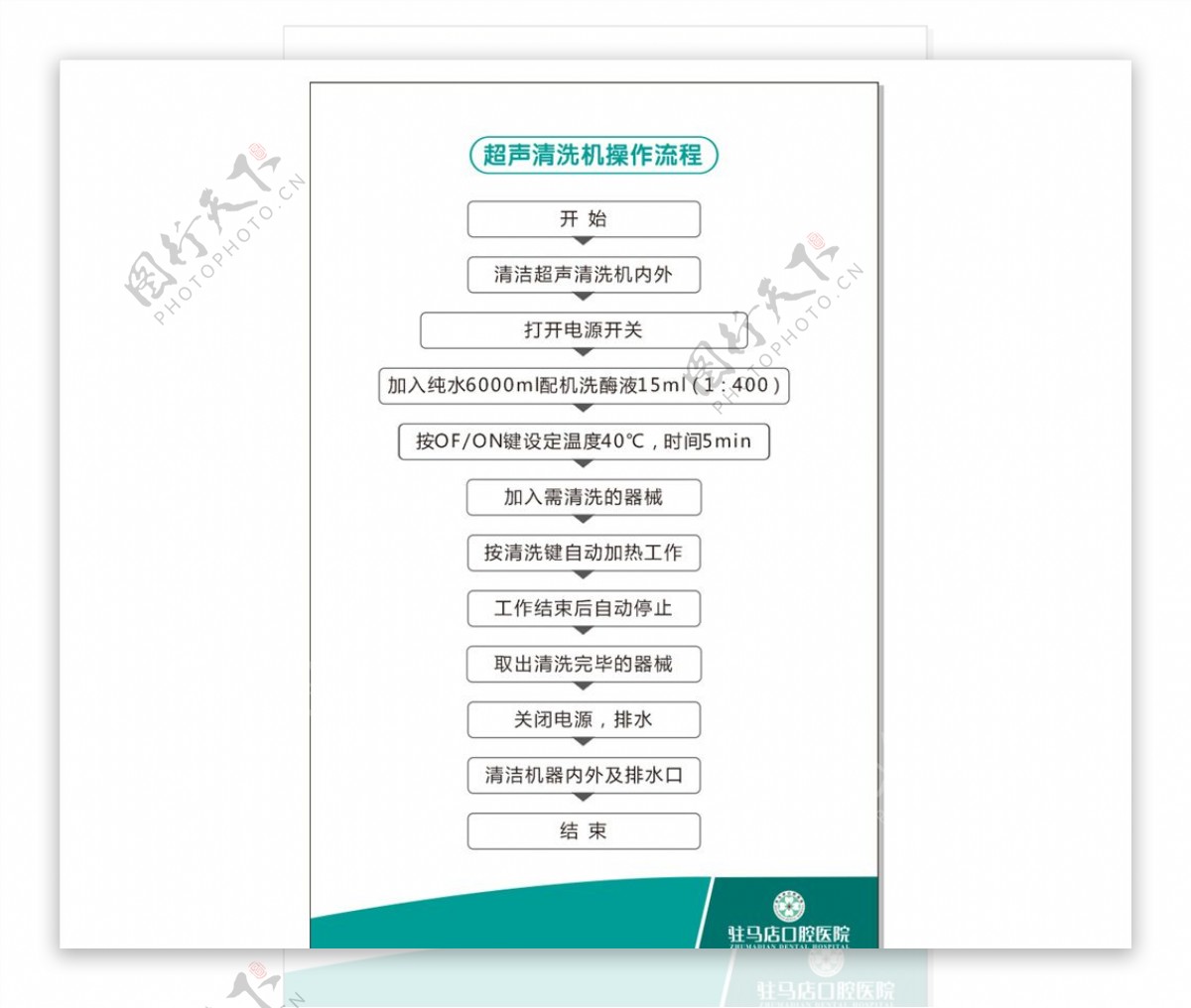 超声清洗机操作流程