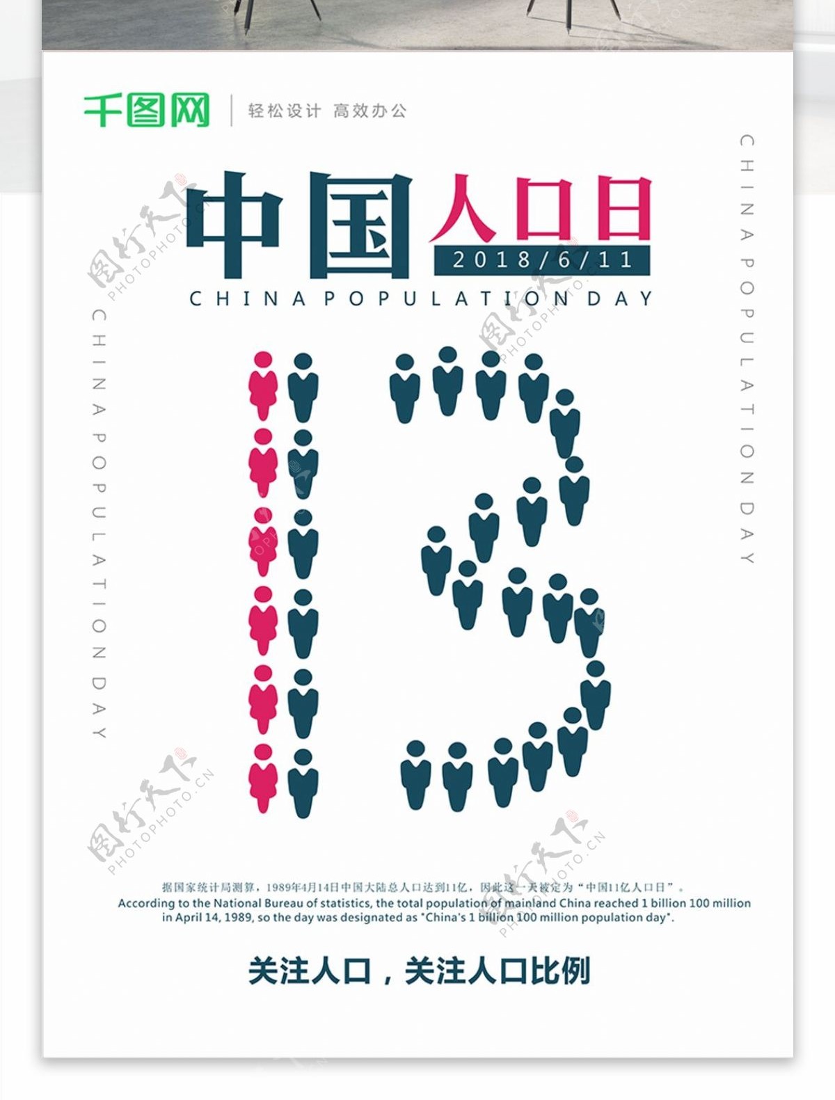 中国人口日海报