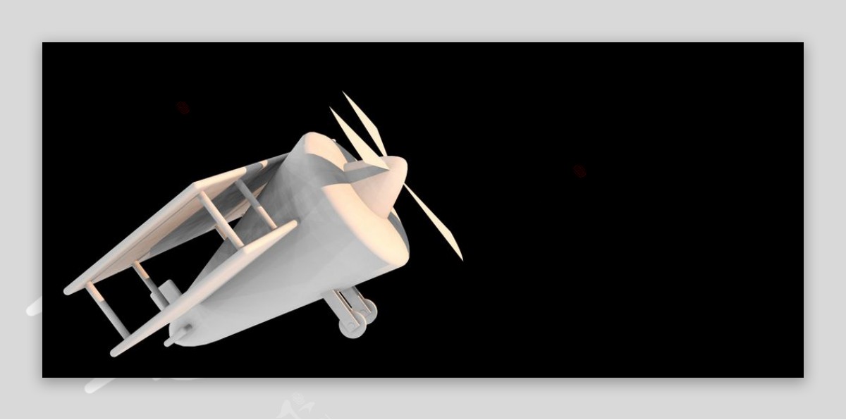 C4D小型飞机模型