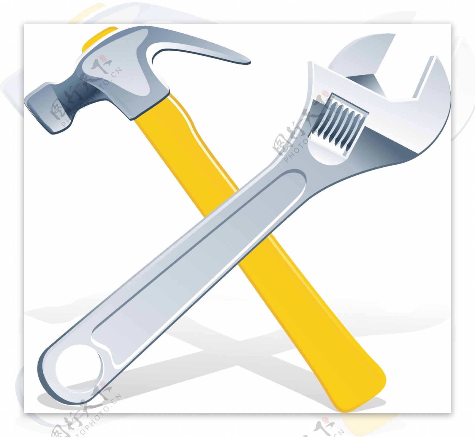 工具锤子黄色矢量元素卡通素材图片下载-素材编号06740294-素材天下图库