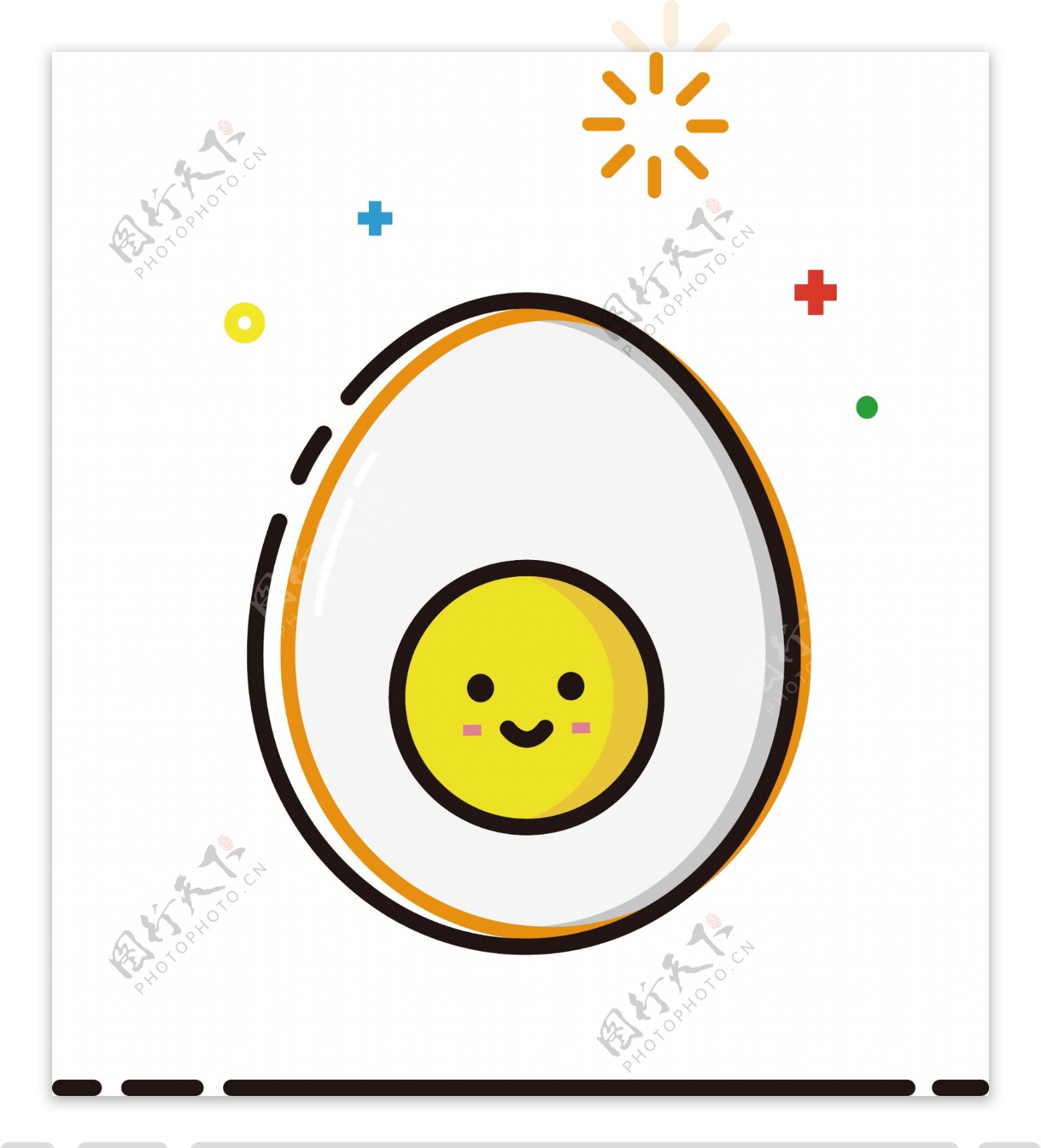 鸡蛋mbe卡通可爱矢量食物元素