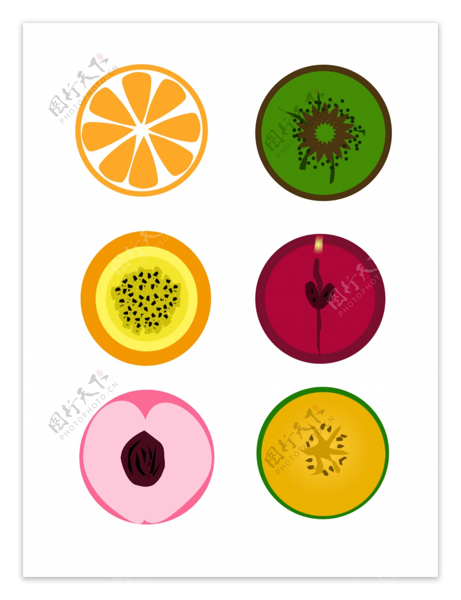 水果图标可商用元素