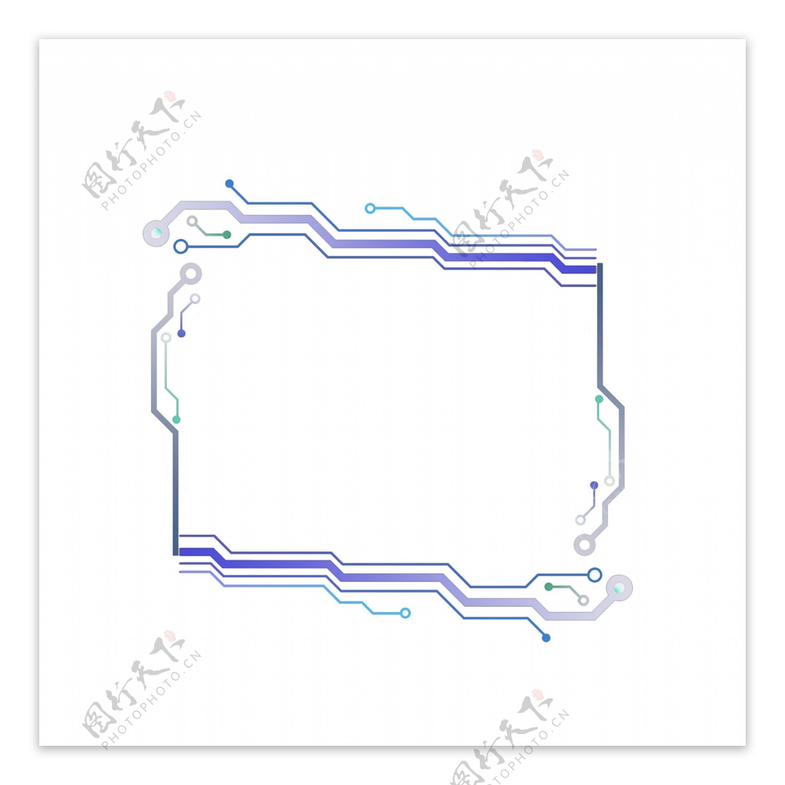科技风图框原创商用元素边框设计