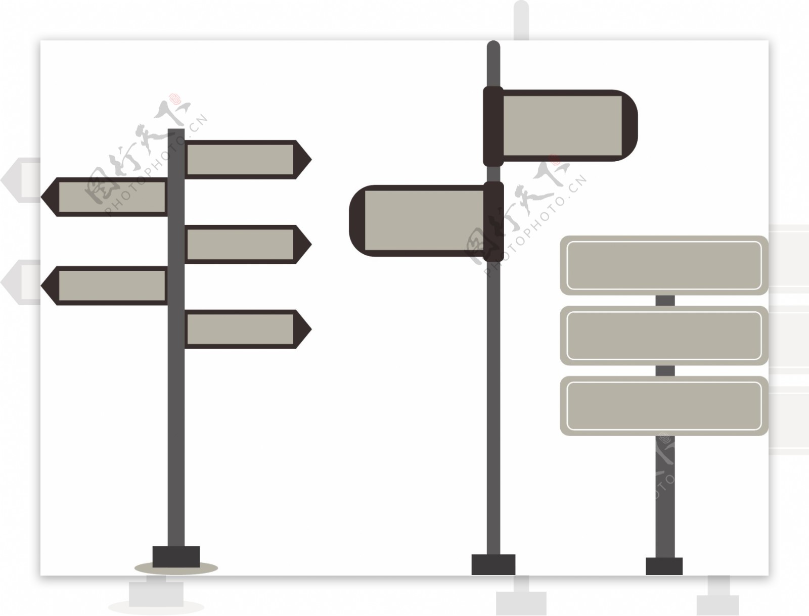 各种指示牌矢量素材