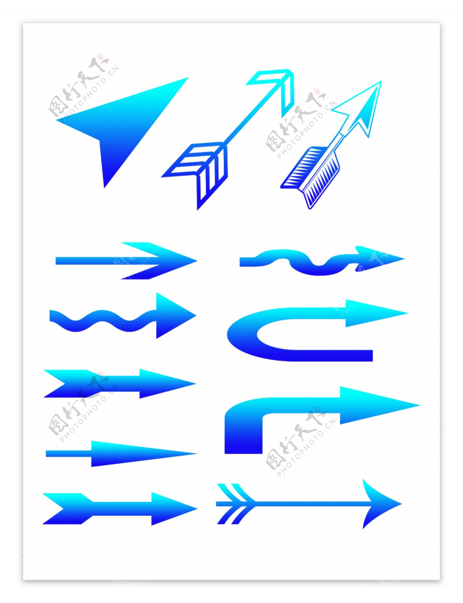 科技感渐变箭头集锦可商用