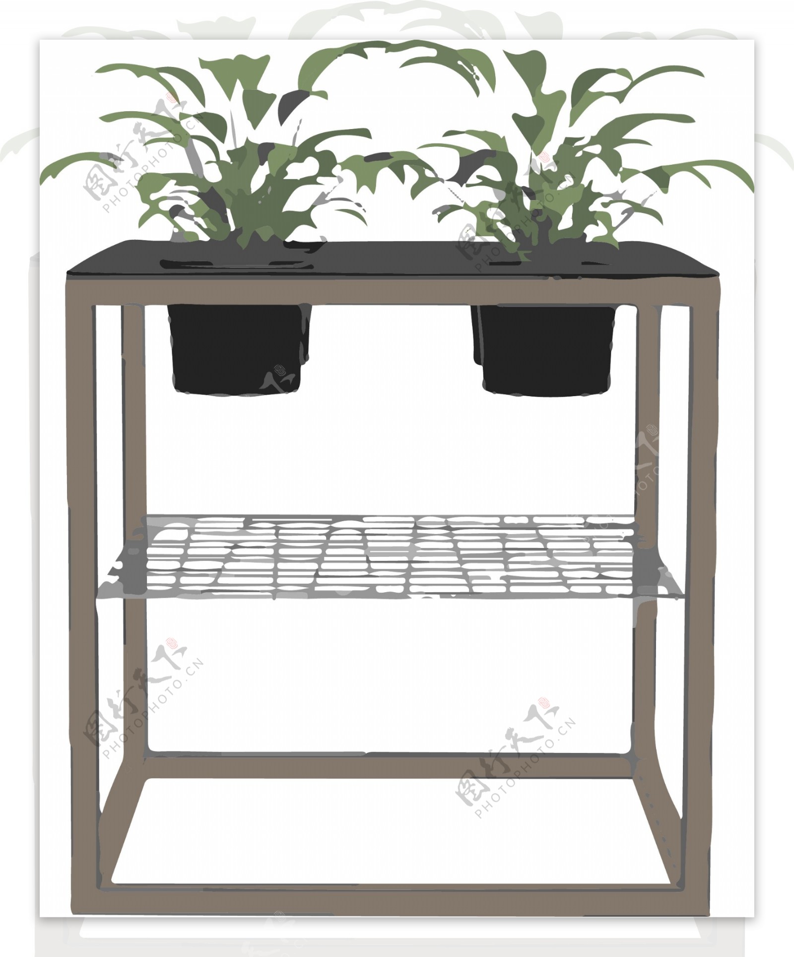 绿叶植物可商用元素