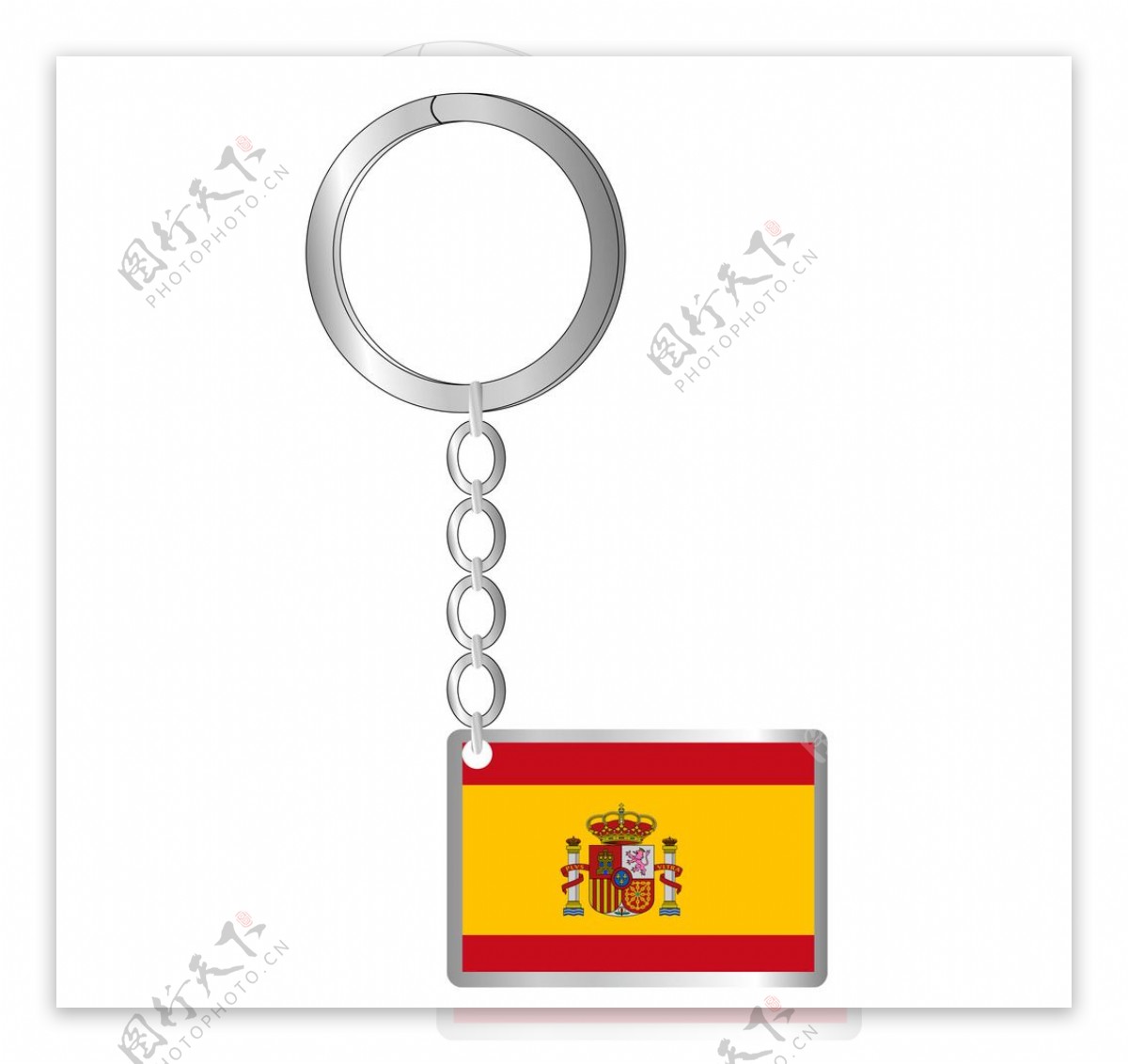 西班牙旅游纪念品国旗钥匙扣