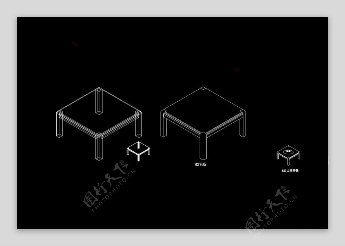 家具设计施工图家装CAD图纸