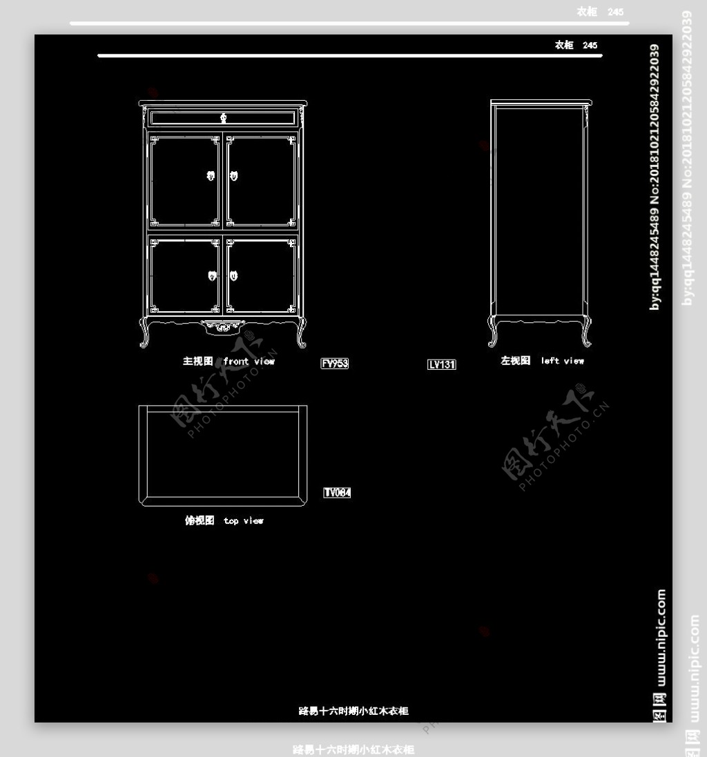 欧式家具施工图家装CAD图纸