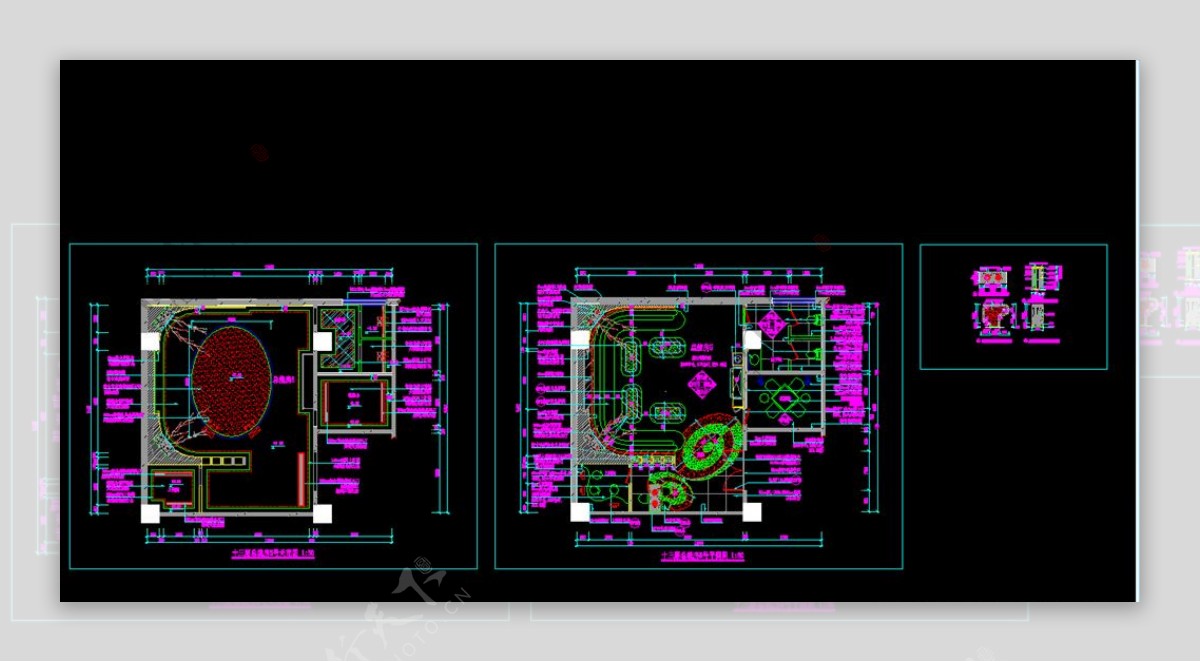 娱乐等行业装饰图CAD结构图
