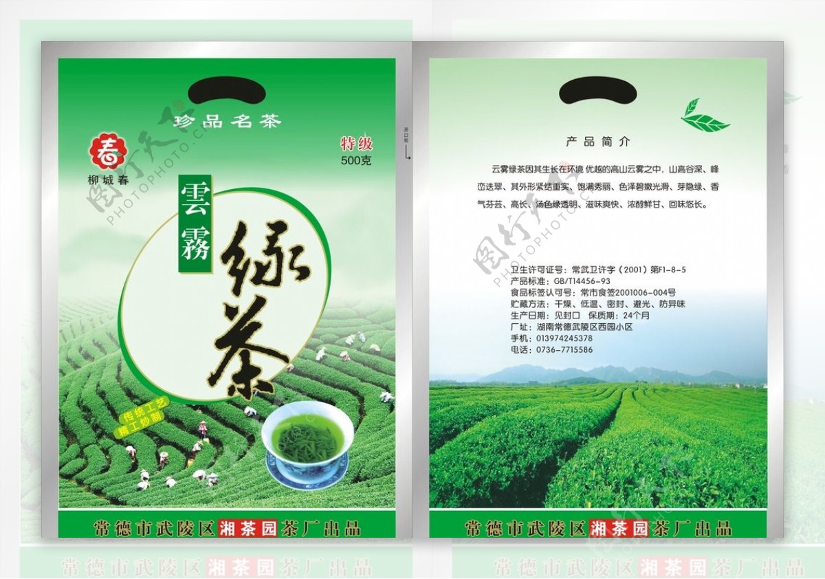 绿茶绿茶包装茶