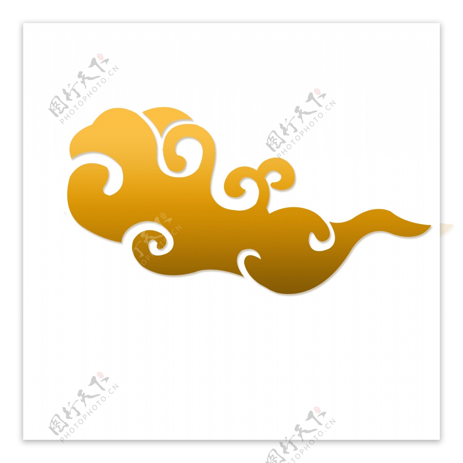 中国风传统金色祥云套图古典云朵图标可商用