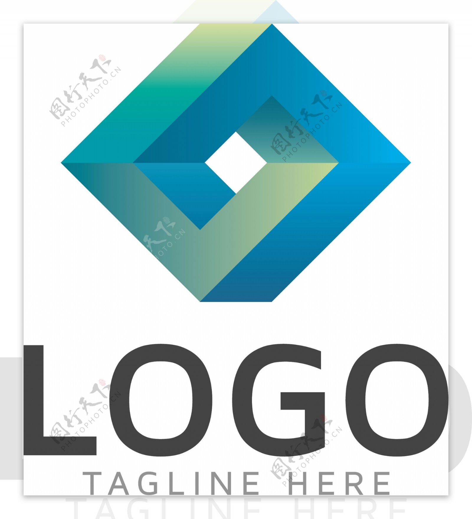 互联网形状类用途标识logo多用途