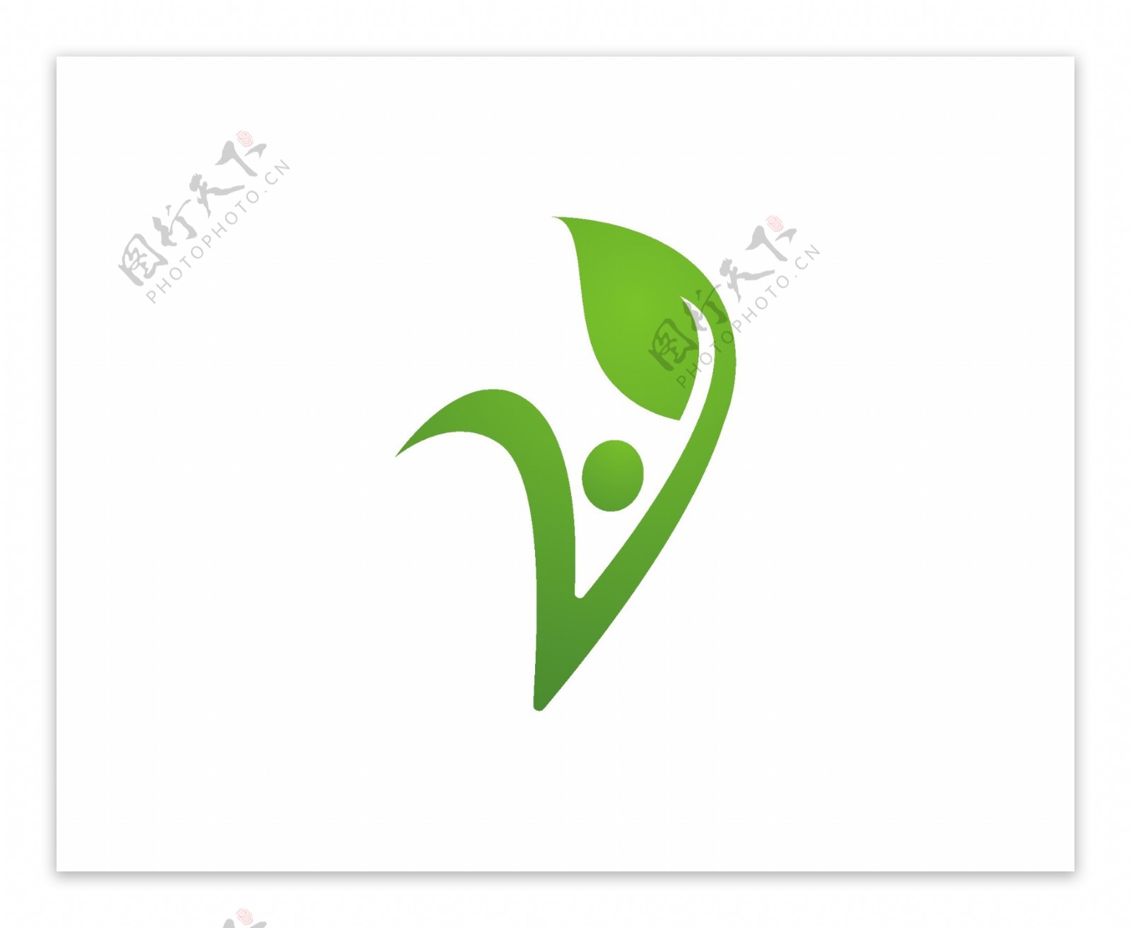 互联网绿色能源标识logo