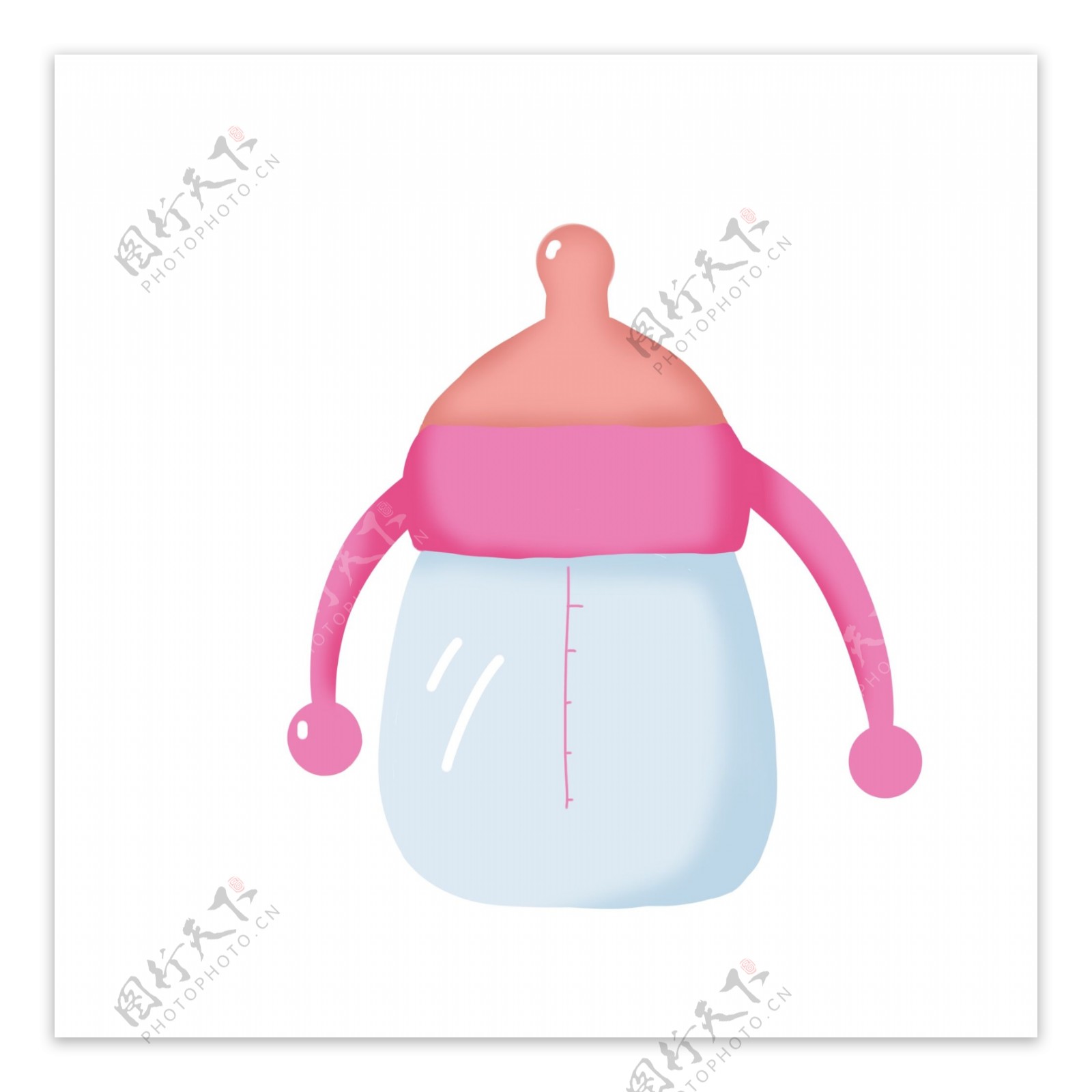 粉色婴儿用品插画可商用