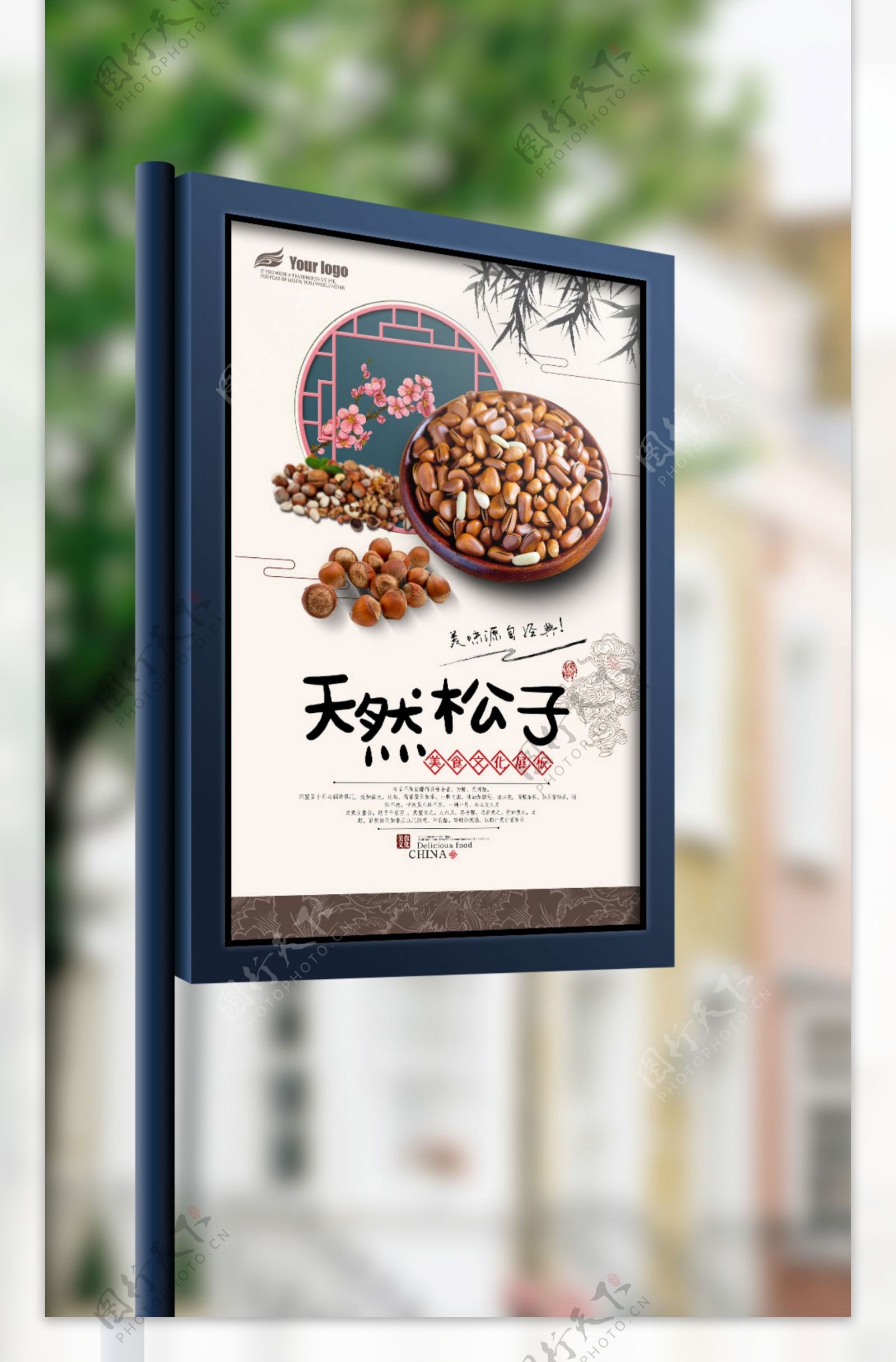 2017年美味松子坚果海报设计