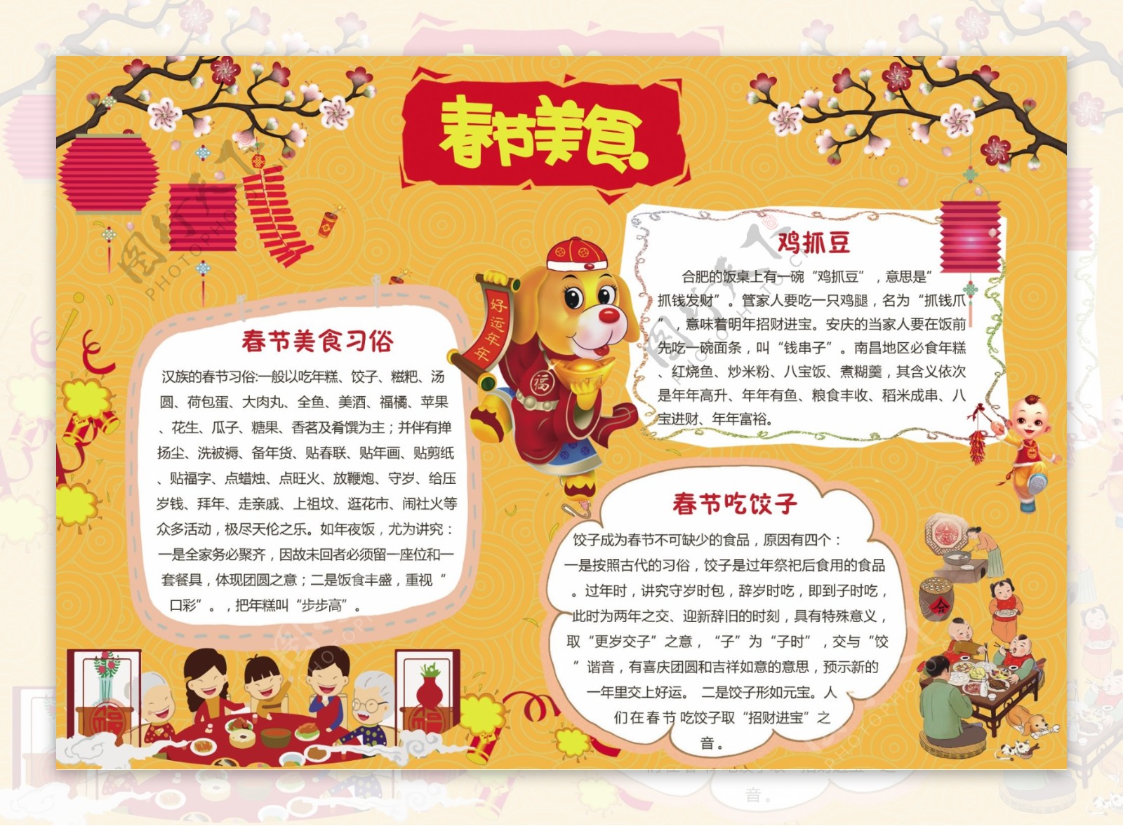 北京美食手抄报图片 北京烤鸭- 老师板报网